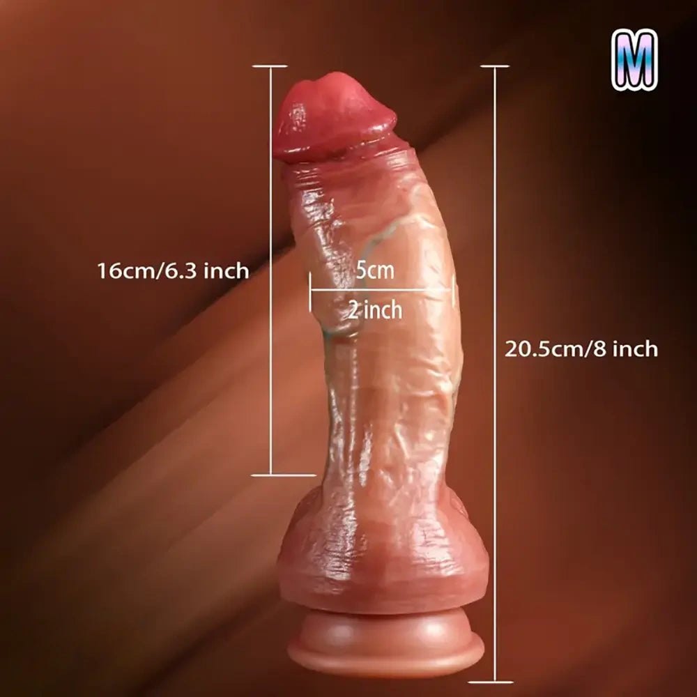 Flesh tone dual density silicone dildo, photo 8