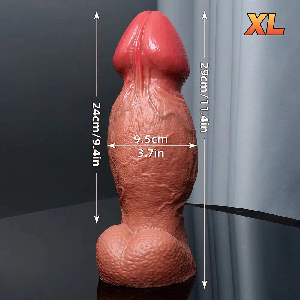 Flesh dual density silicone realistic dildo