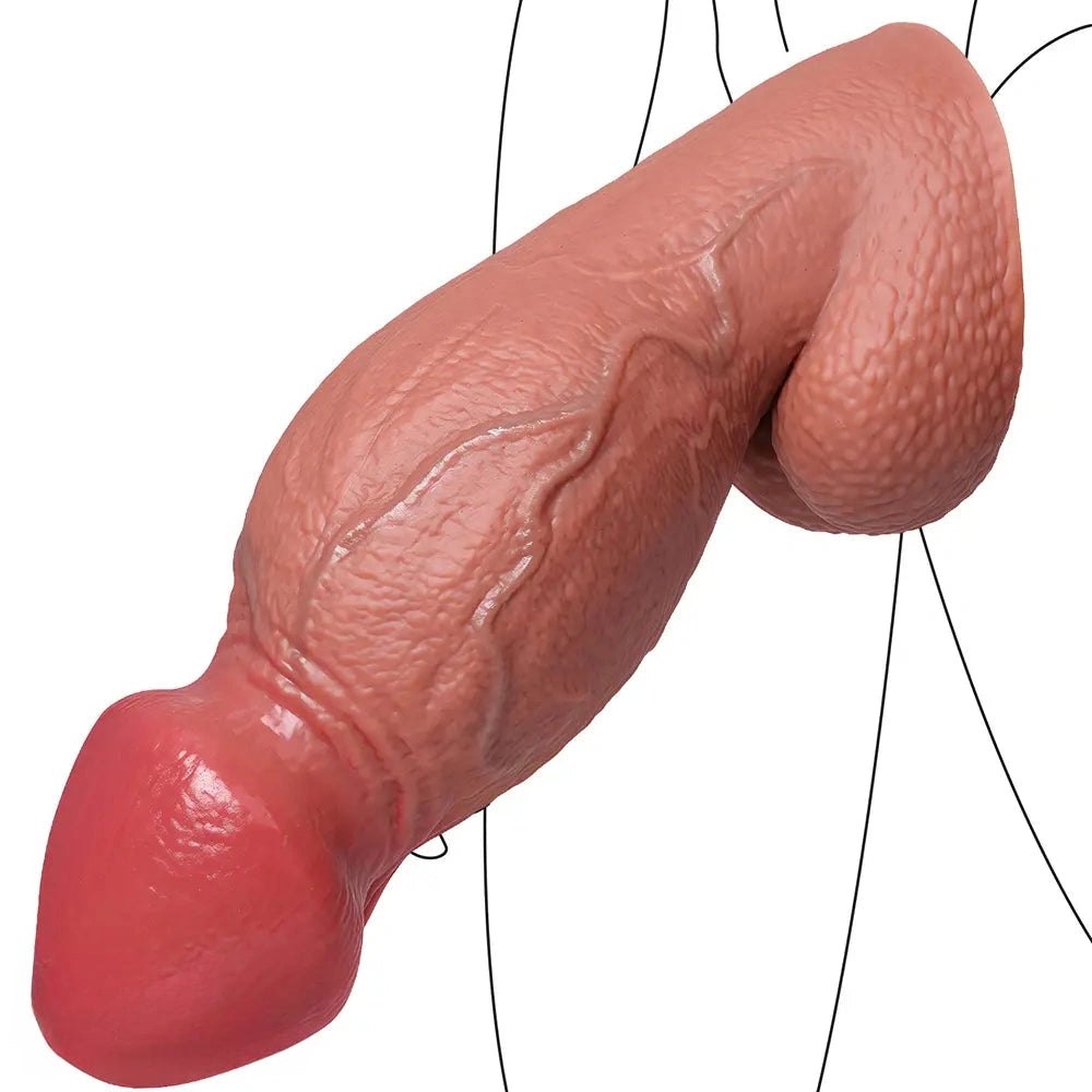 Dual density silicone realistic dildo, photo 4