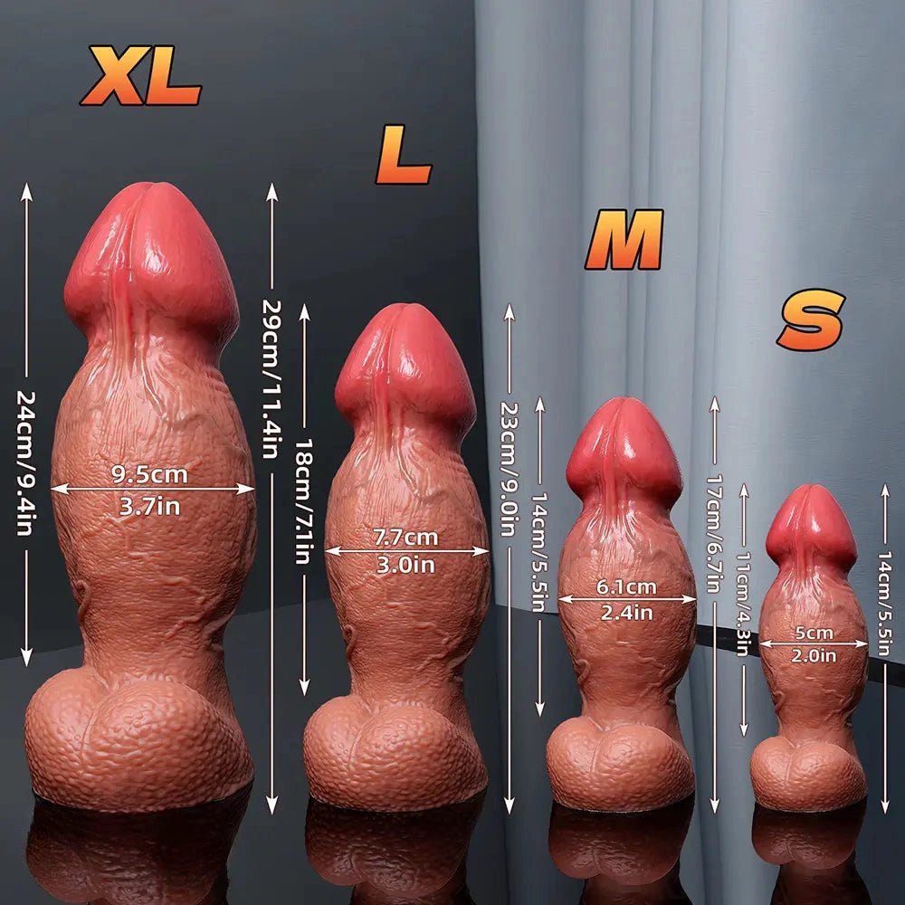 Dual density silicone realistic dildo, photo 5