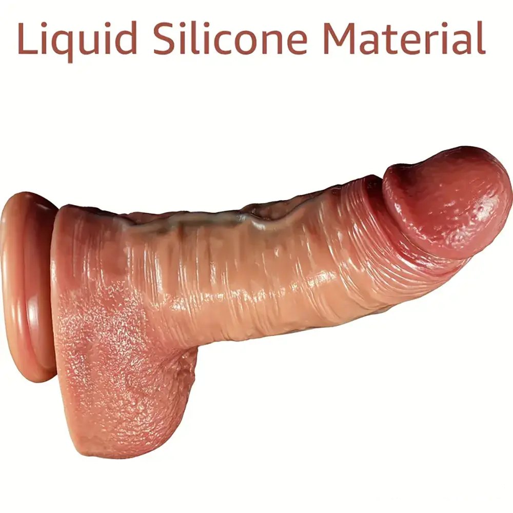 Flesh silicone realistic dildo, photo 5