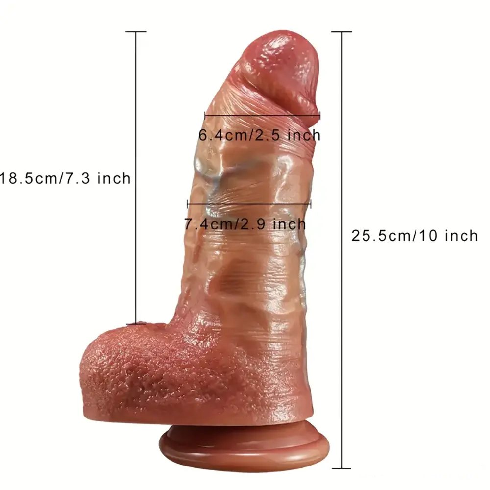Flesh silicone realistic dildo, photo 7
