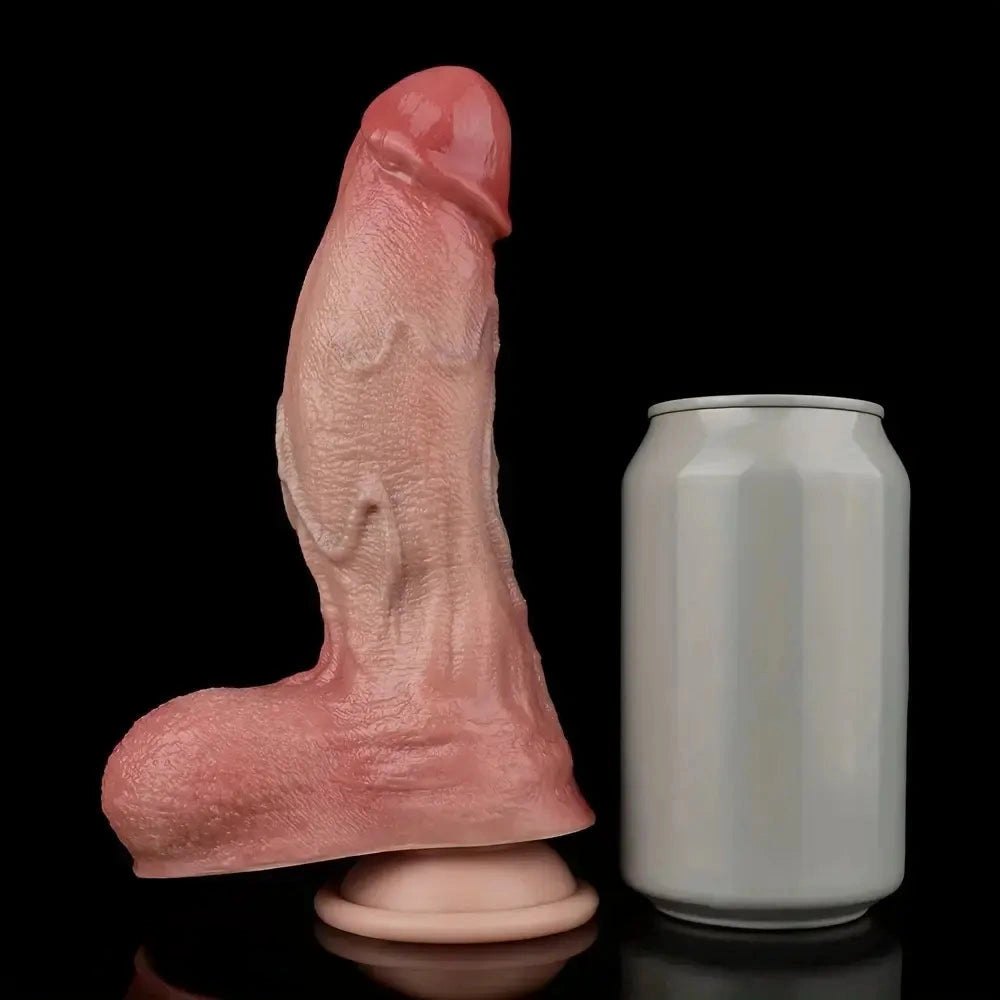 Flesh tone realistic silicone dildo, photo 10