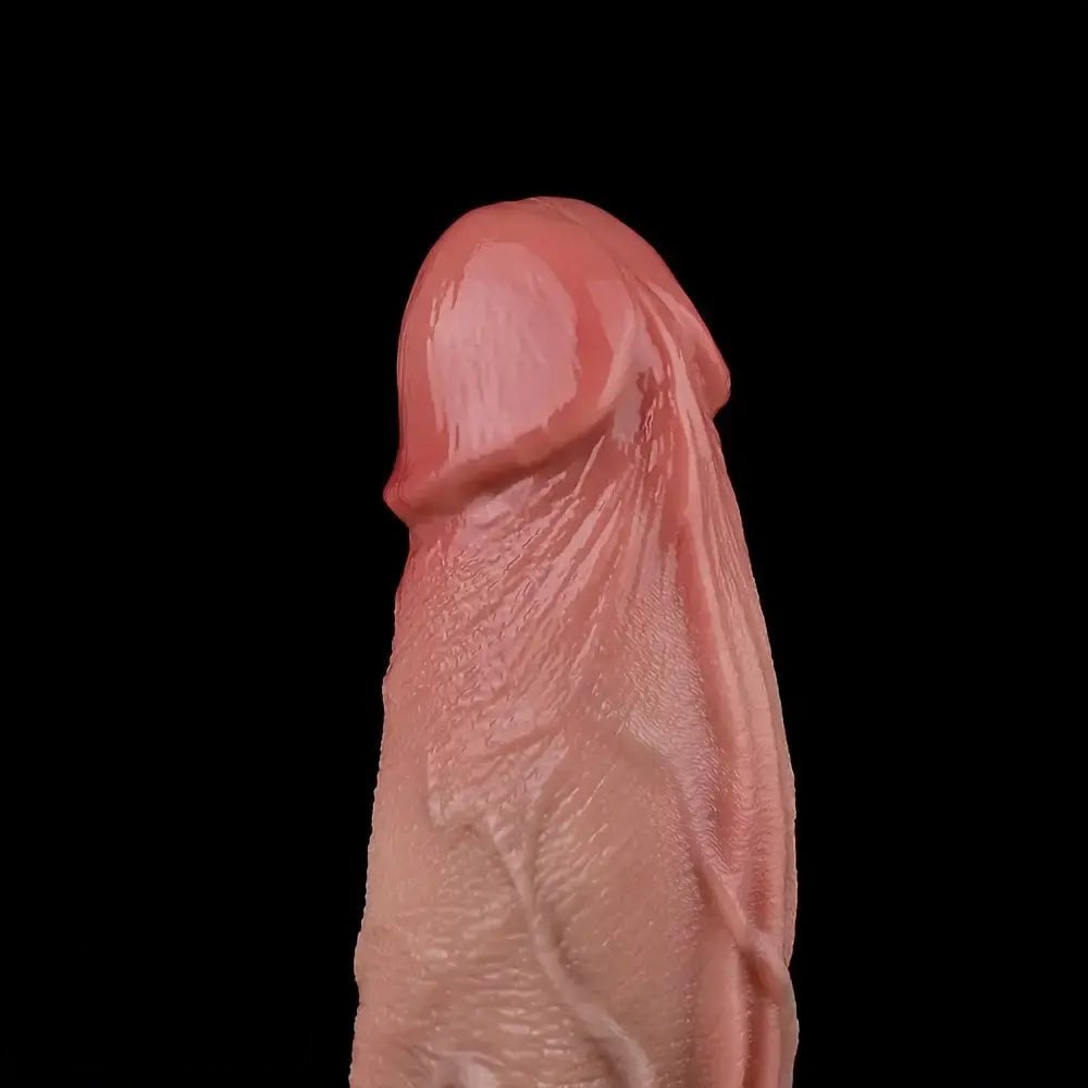 Flesh tone realistic silicone dildo, photo 13