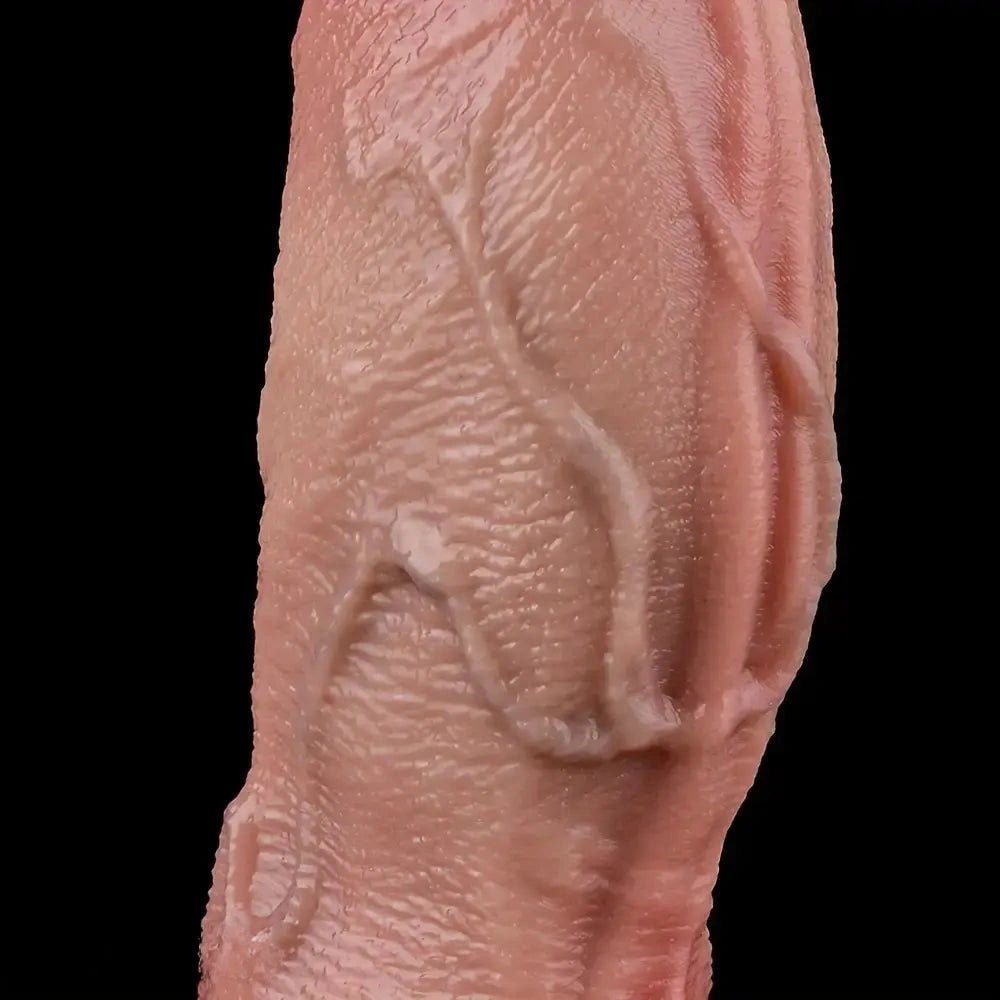 Flesh tone realistic silicone dildo, photo 15