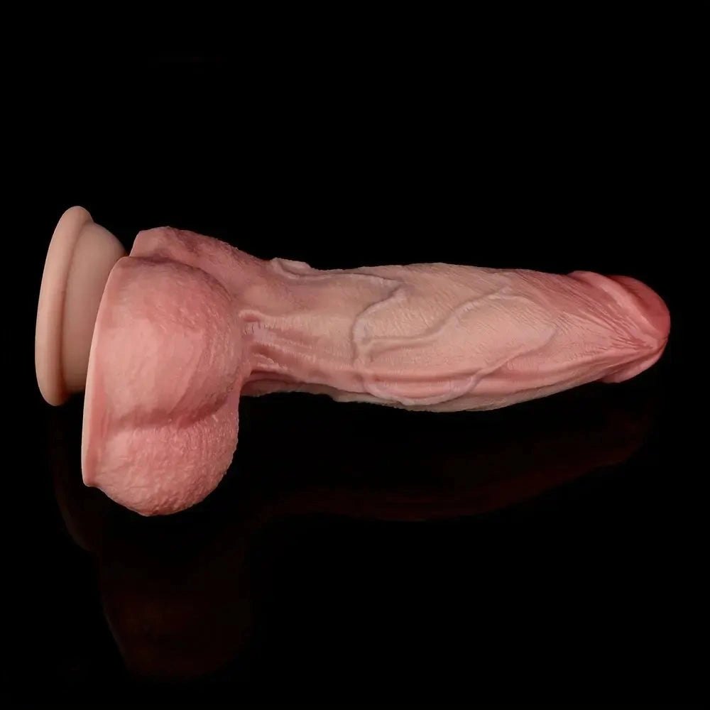 Flesh tone realistic silicone dildo, photo 5