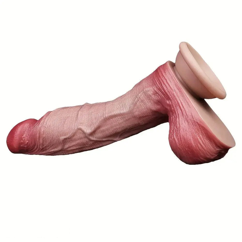 Flesh dual density silicone realistic dildo, photo 12
