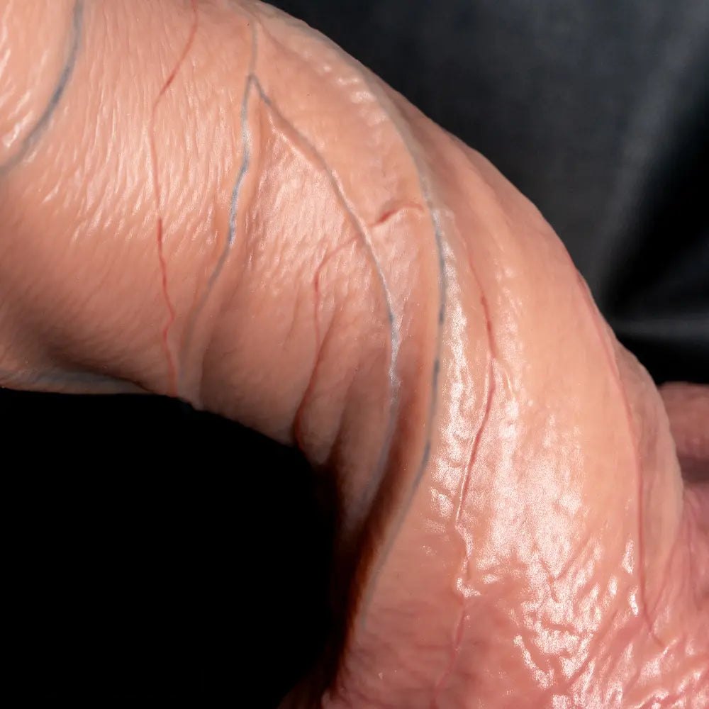 Flesh dual density strap-on dildo, photo 14