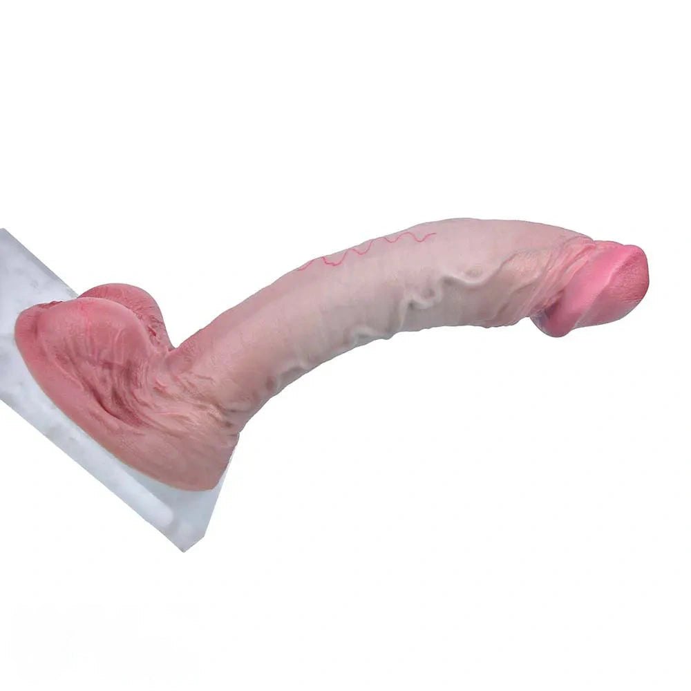 Flesh tone dual density silicone dildo, photo 13