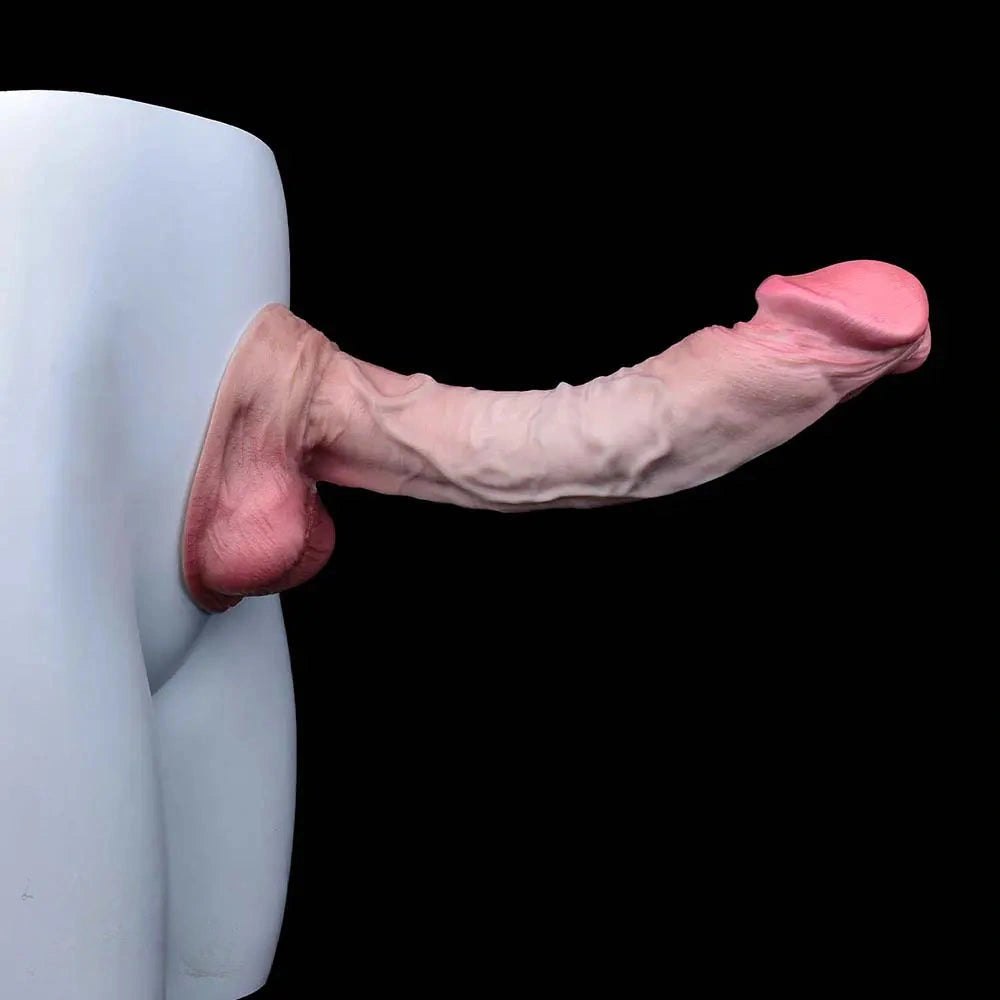 Flesh tone dual density silicone dildo, photo 15