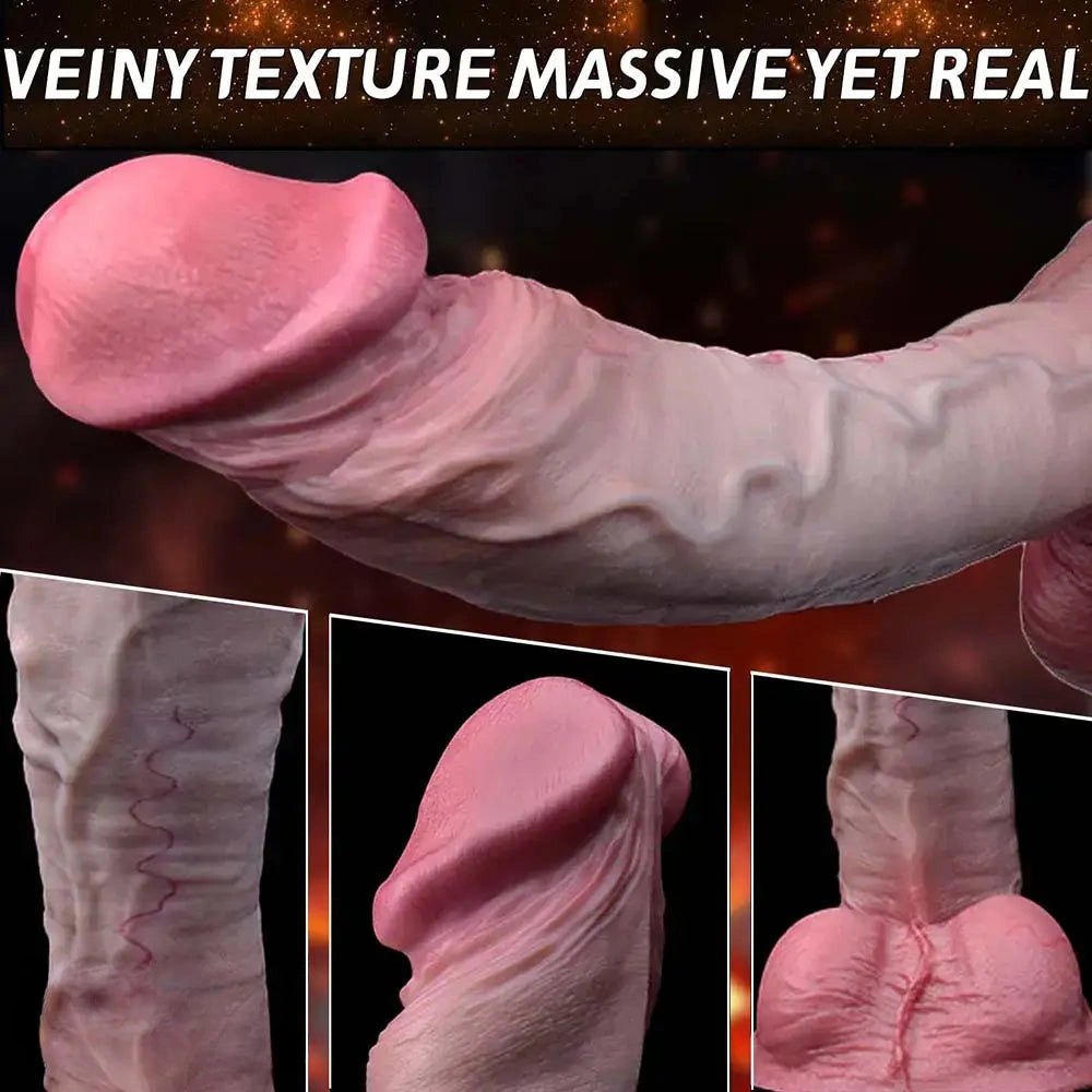 Flesh tone dual density silicone dildo, photo 4