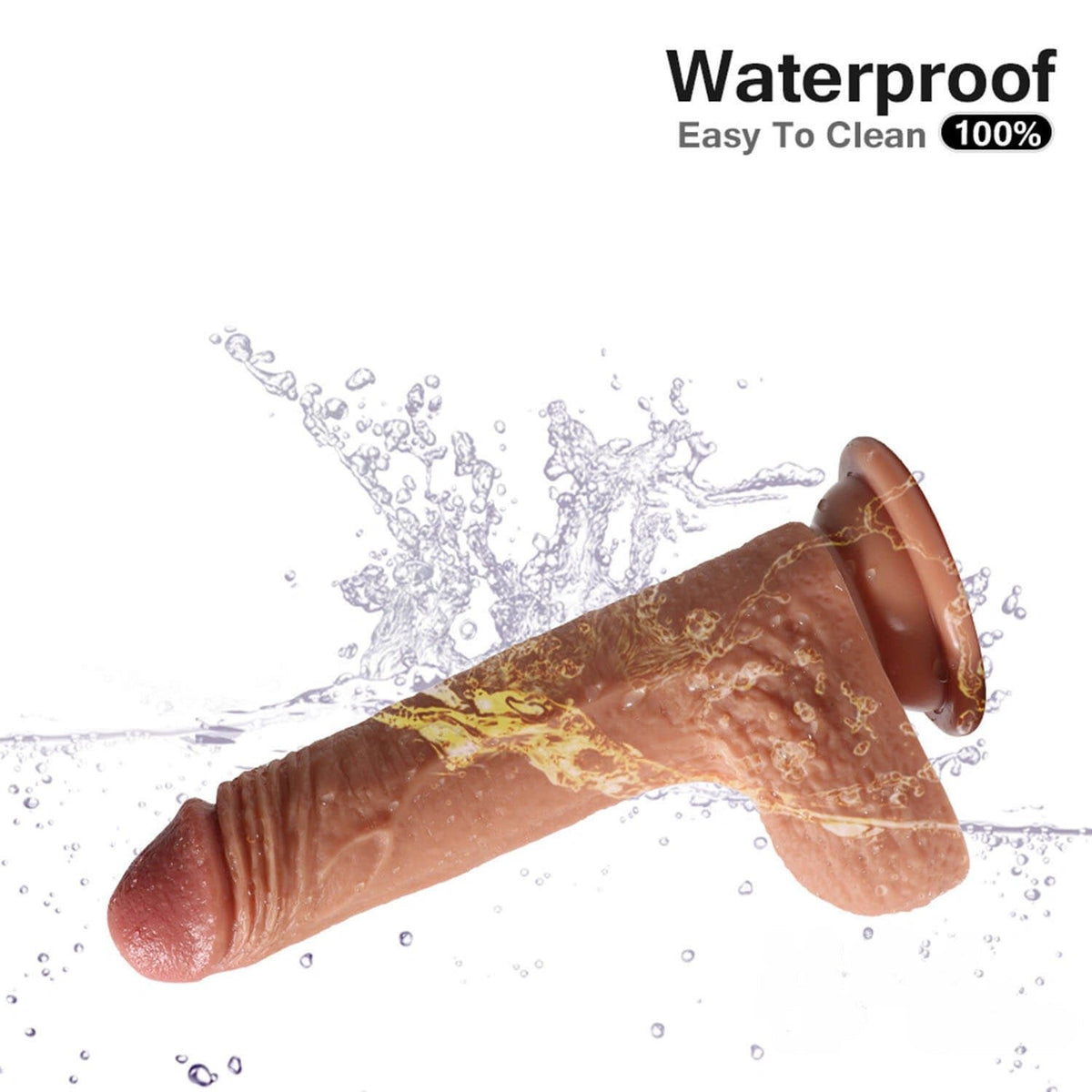 Dual density silicone suction cup dildo, photo 3