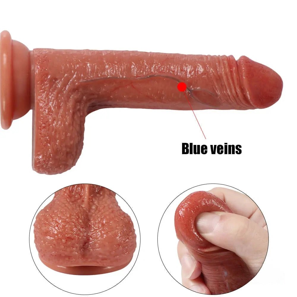Dual density silicone suction cup dildo, photo 7