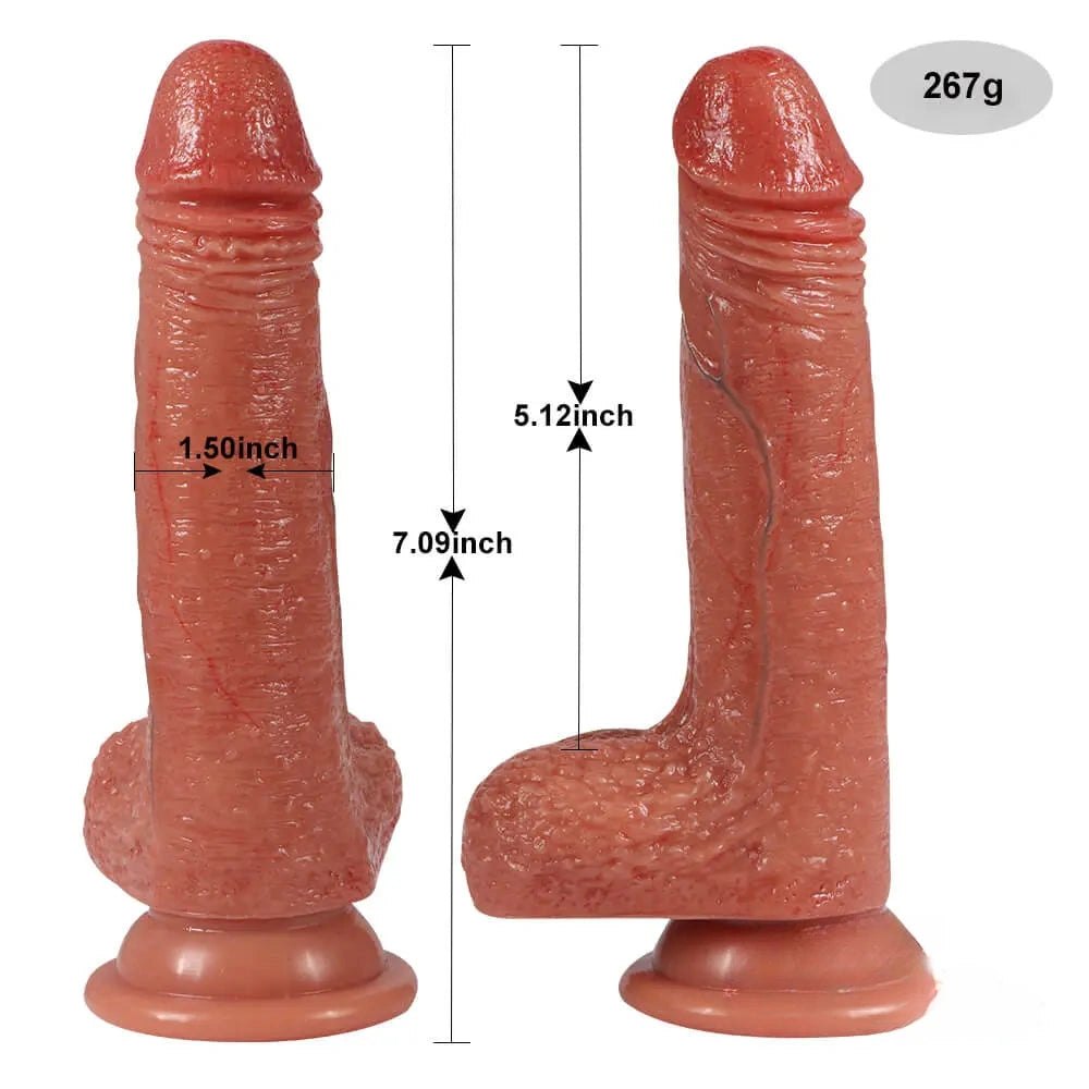 Dual density silicone suction cup dildo, photo 8
