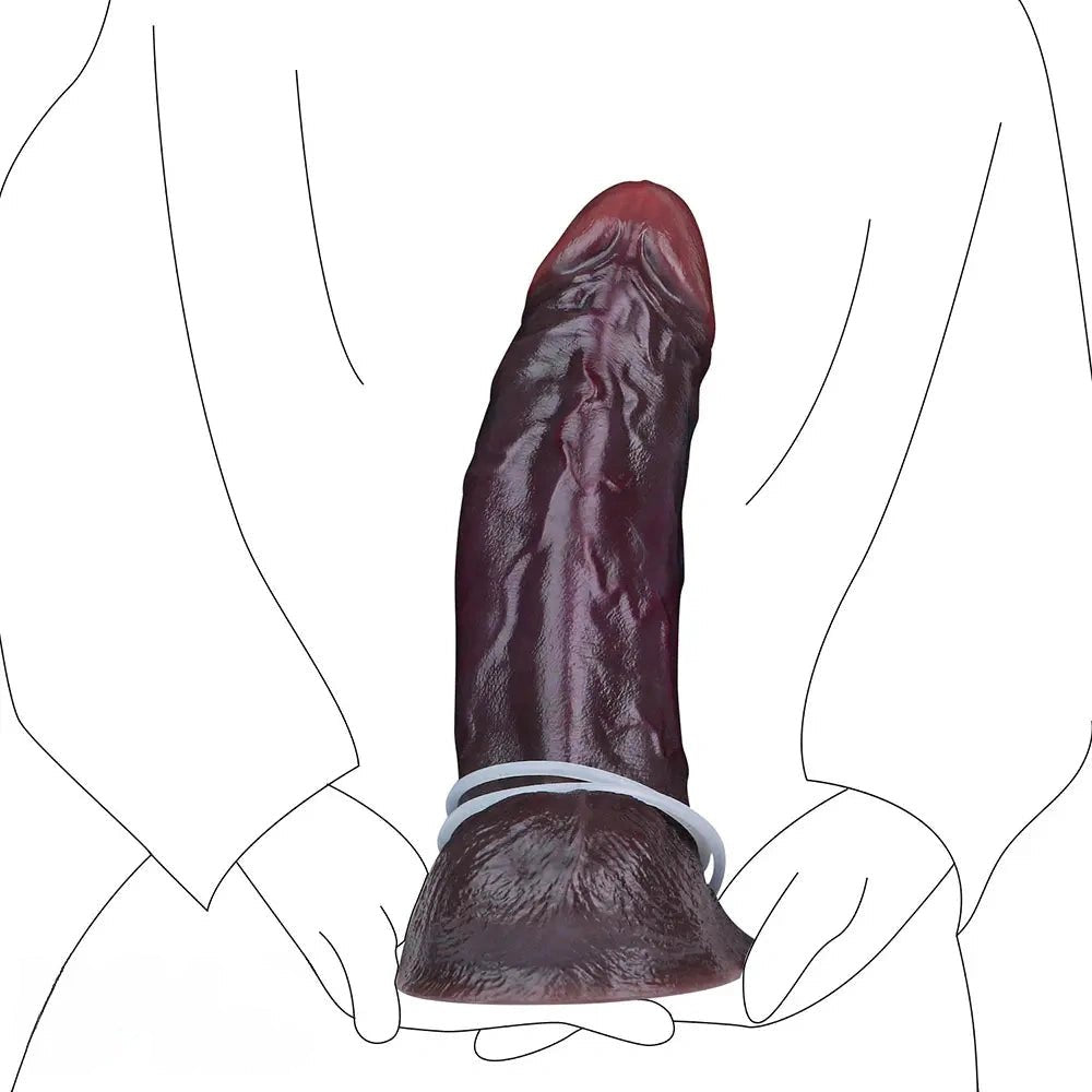 Coffee silicone squirting dildo, photo 15