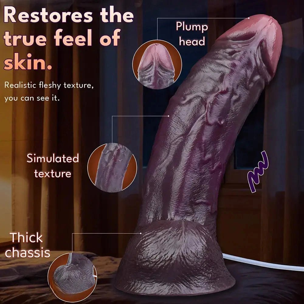 Coffee silicone squirting dildo, photo 4