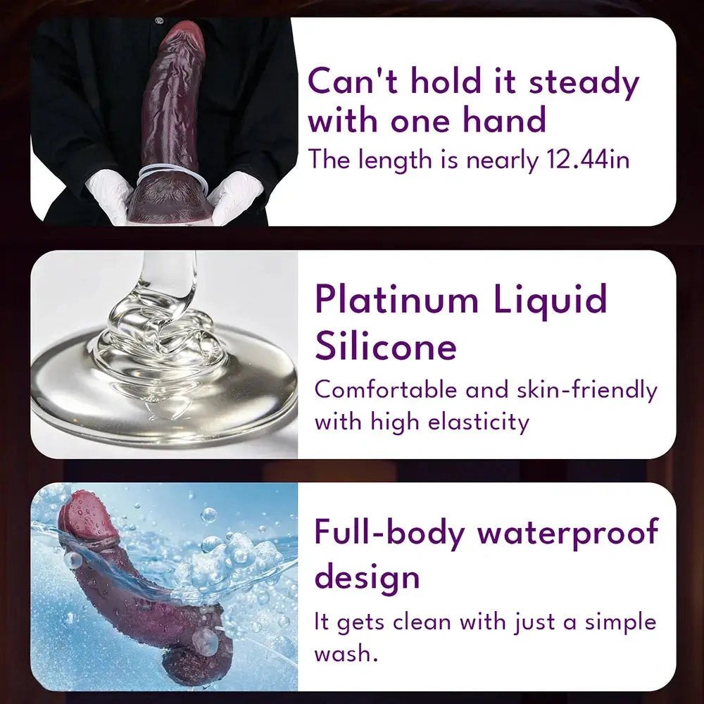 Coffee silicone squirting dildo, photo 7