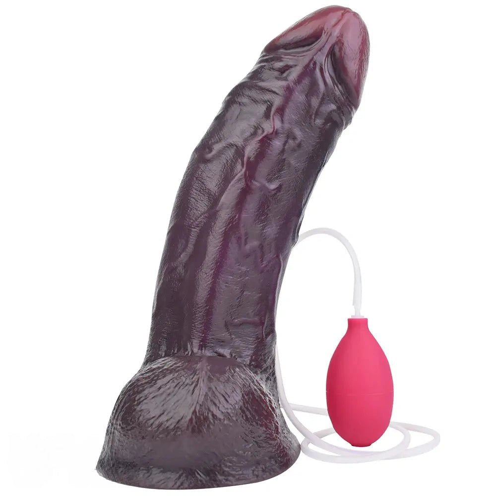 Coffee silicone squirting dildo, photo 9