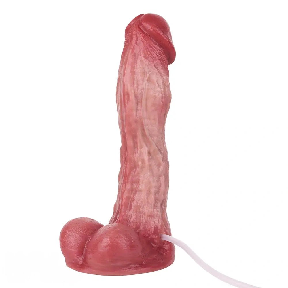Flesh-tone dual density squirting dildo, photo 4