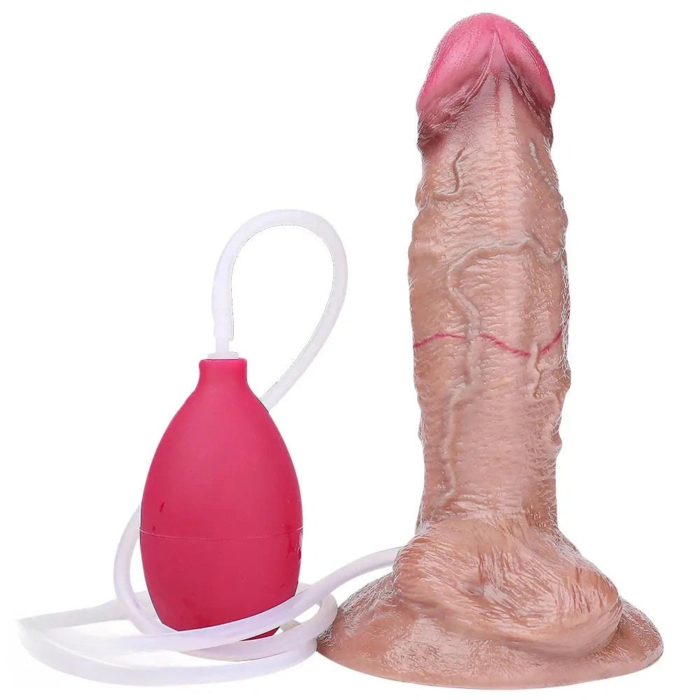 Flesh dual density silicone realistic dildo, photo 16