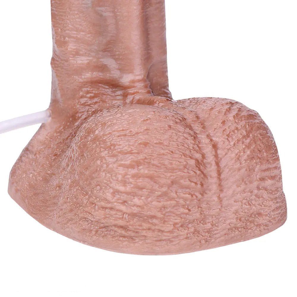 Flesh silicone realistic dildo with suction cup base, photo 14