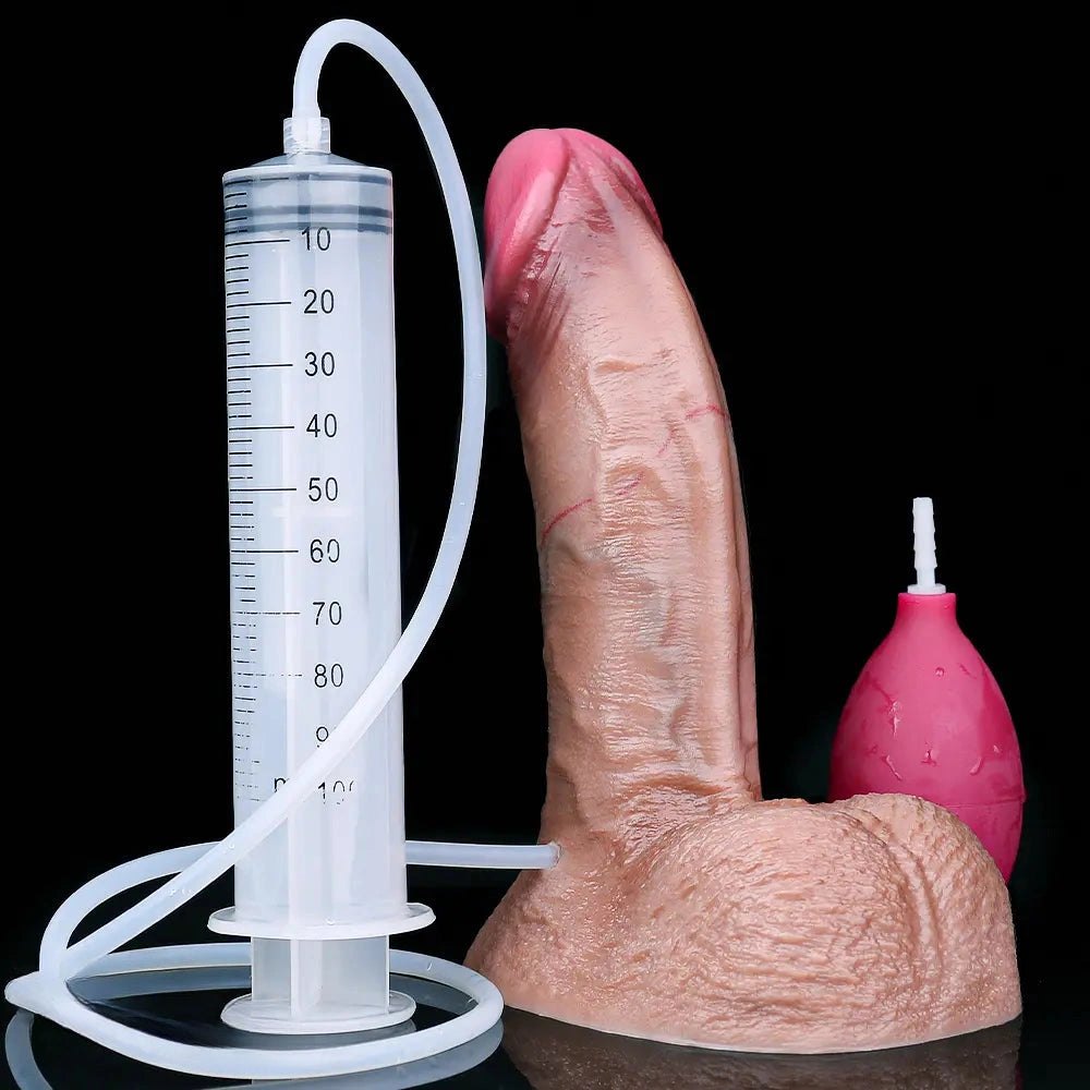 Flesh silicone realistic dildo with suction cup base, photo 18