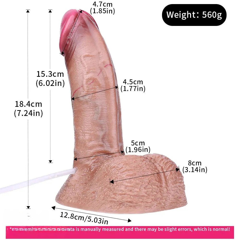 Flesh silicone realistic dildo with suction cup base, photo 7
