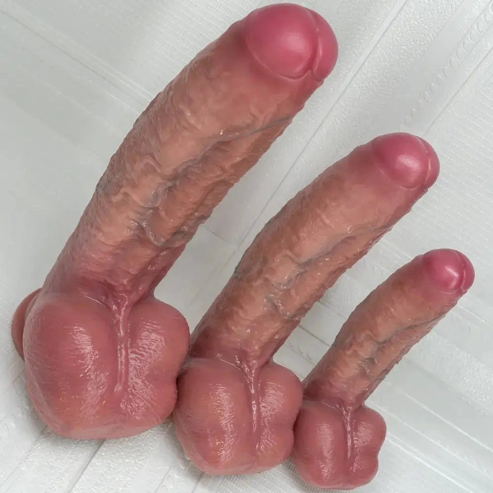 Flesh tone silicone strap-on dildo, photo 3