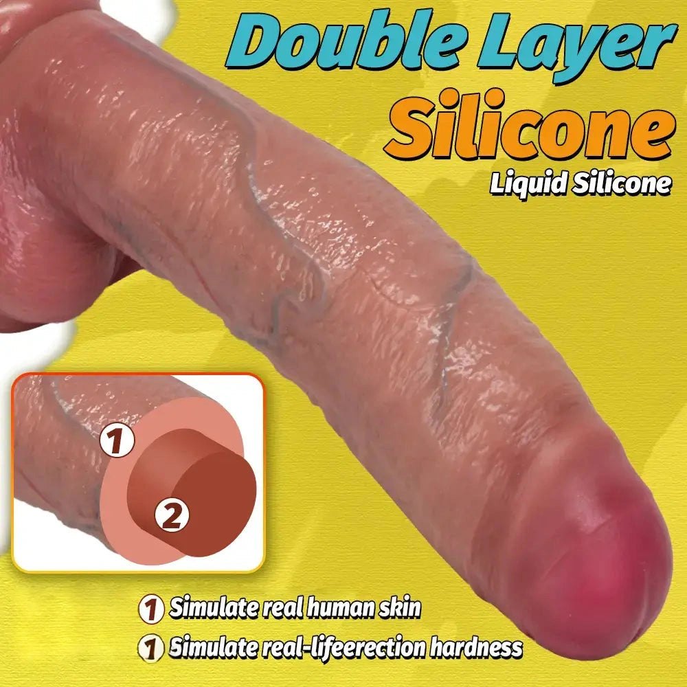 Flesh tone silicone strap-on dildo, photo 7