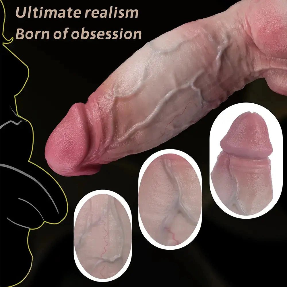 Flesh tone dual density suction cup dildo, photo 4