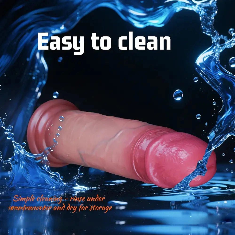 Flesh-tone silicone suction cup dildo, photo 7