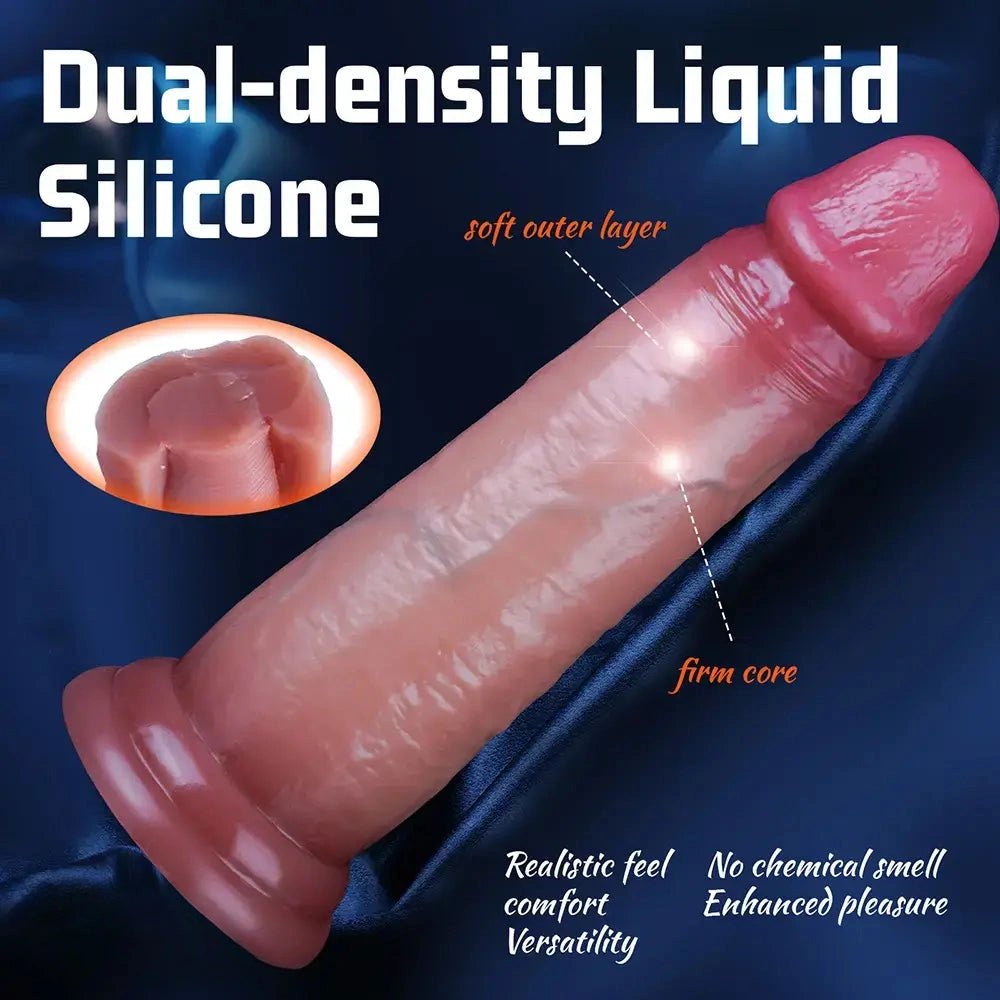 Flesh-tone silicone suction cup dildo, photo 8