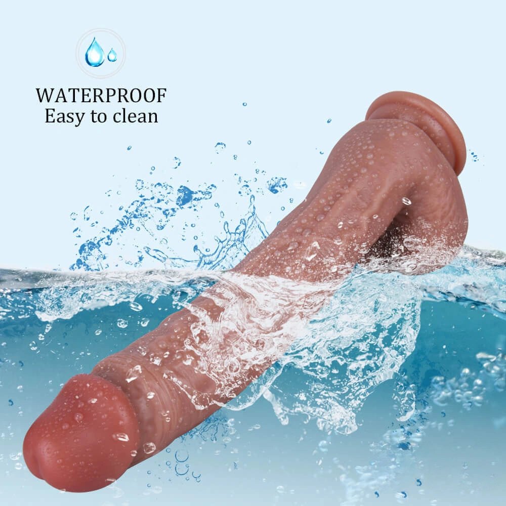 Dual layer suction cup silicone dildo, photo 2