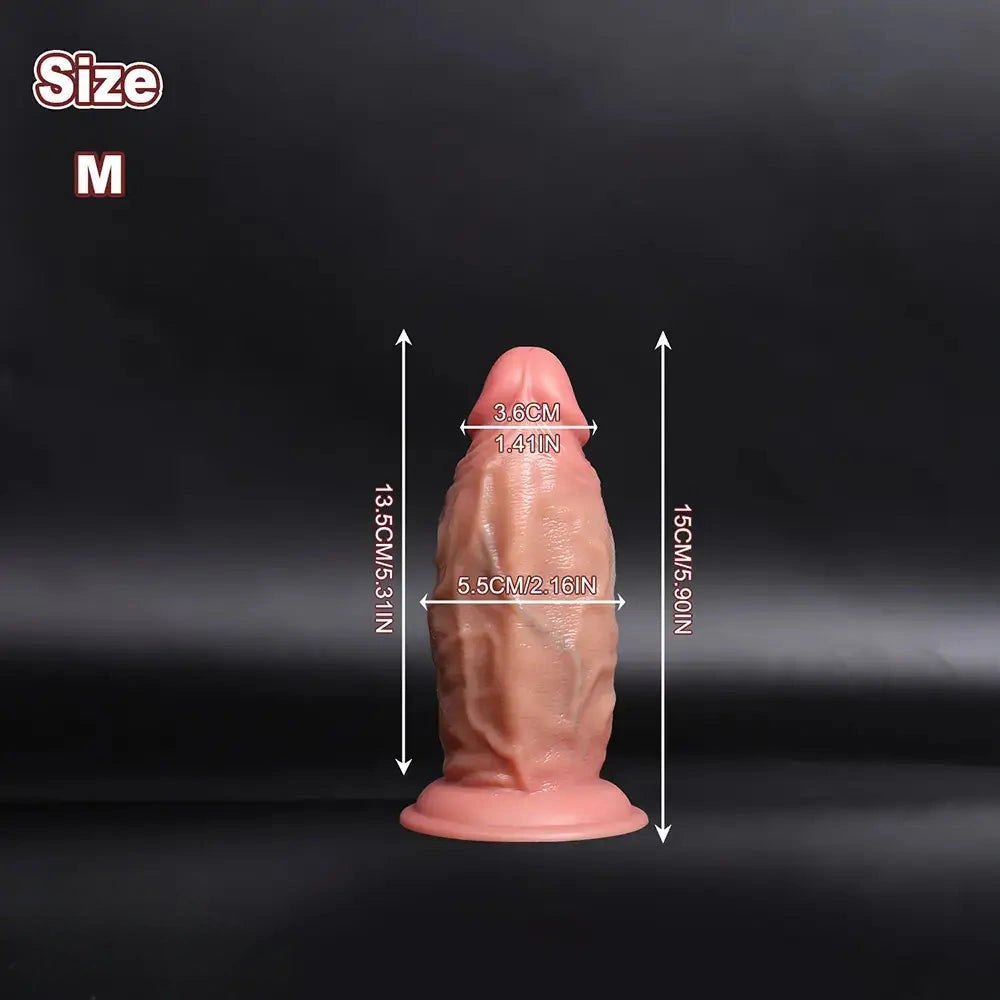 Flesh dual density dildo, photo 14