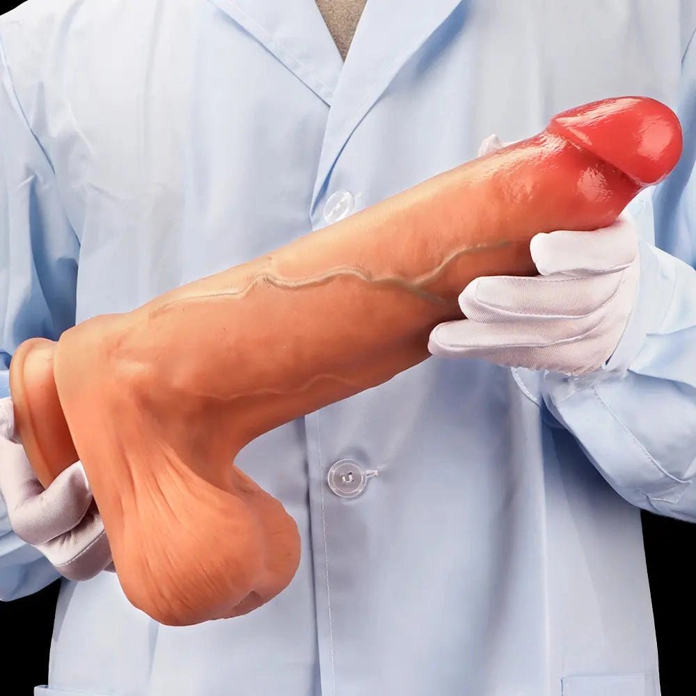 Flesh tone suction cup silicone dildo, photo 10