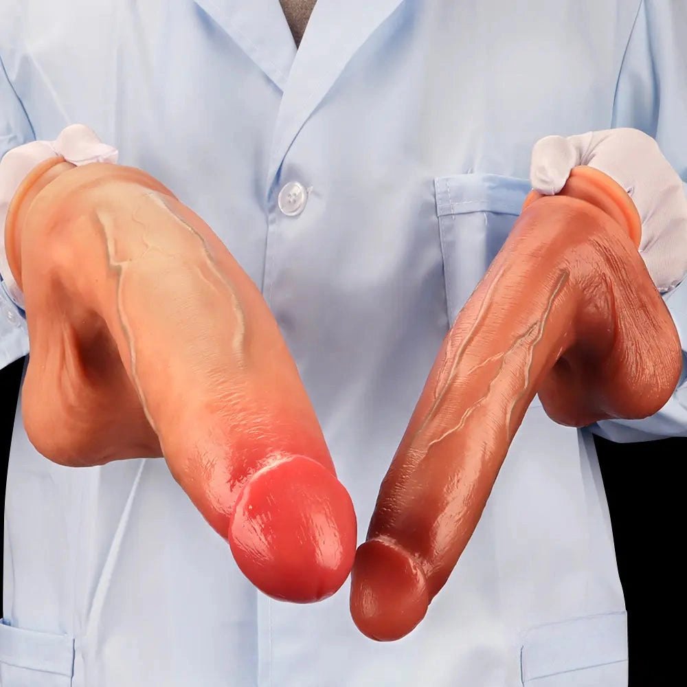 Flesh tone suction cup silicone dildo, photo 9