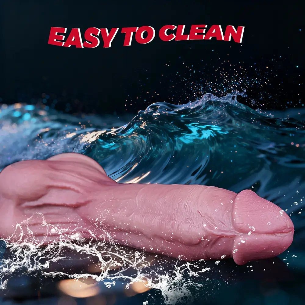 Flesh tone dual density silicone suction cup dildo, photo 7