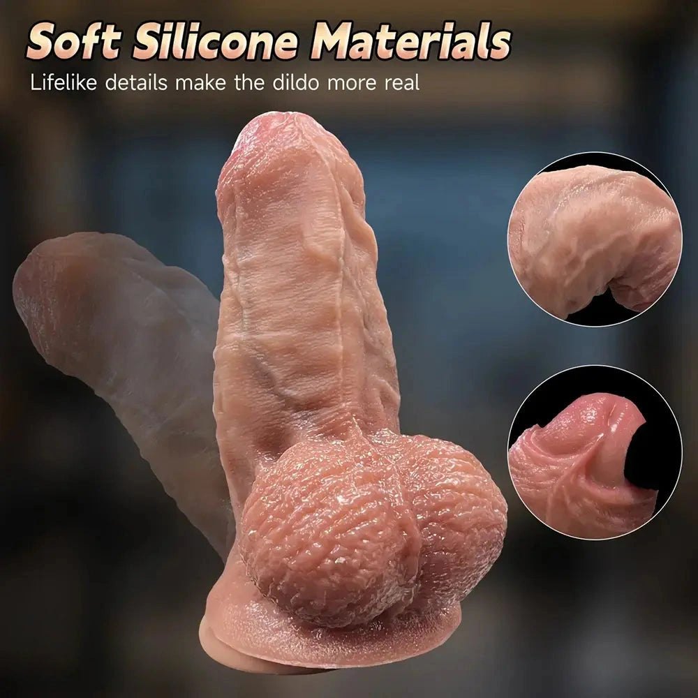 Flesh tone dual density thick dildo, photo 6