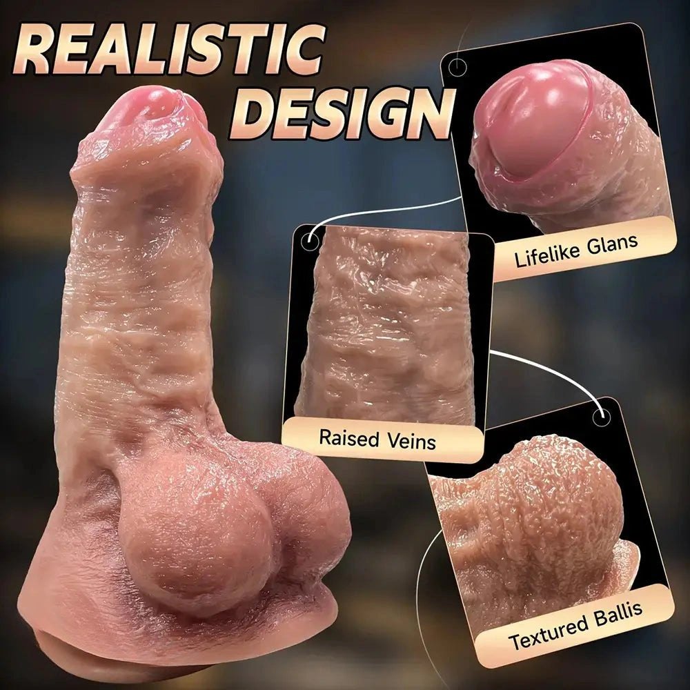 Flesh tone dual density thick dildo, photo 8