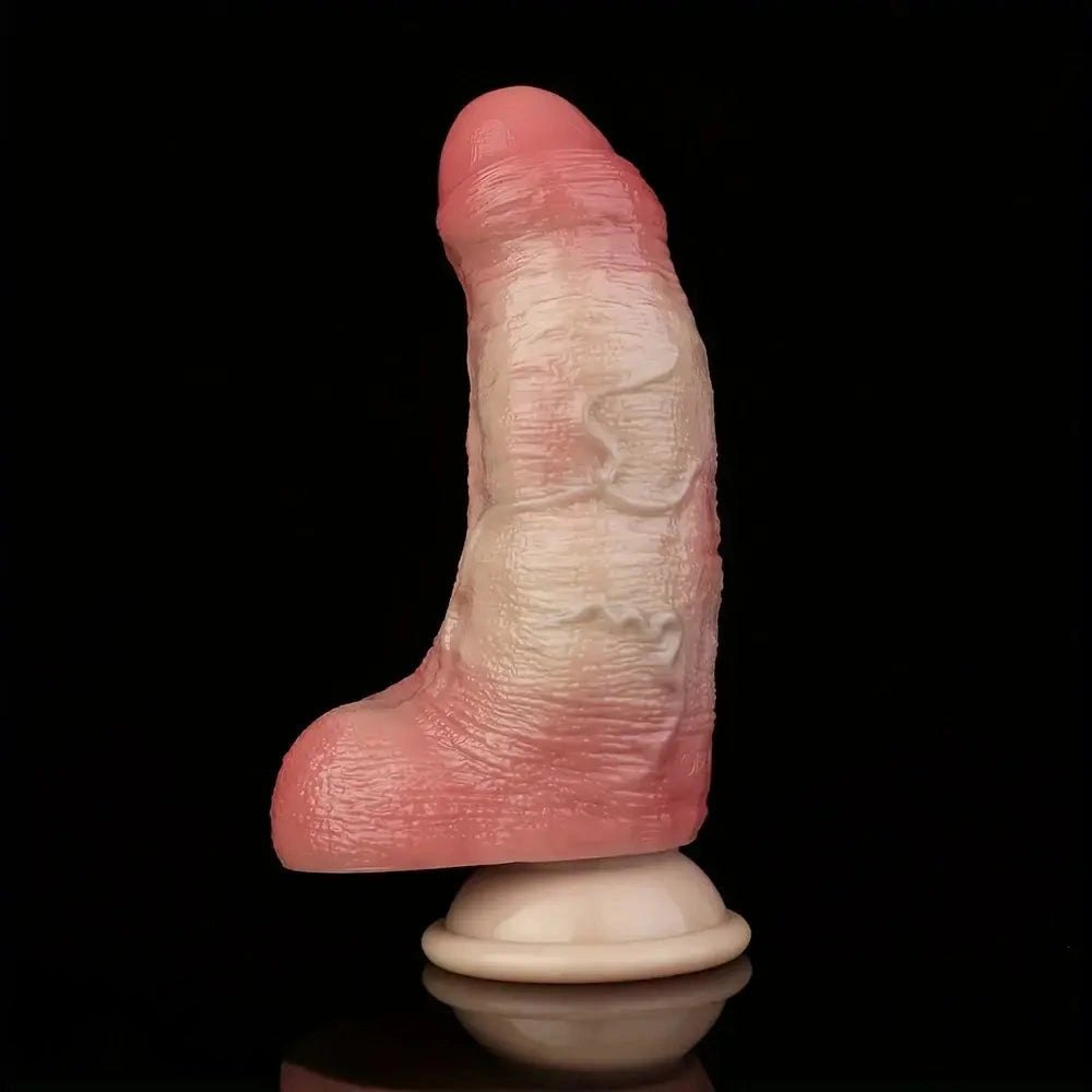Flesh dual density silicone dildo, photo 13