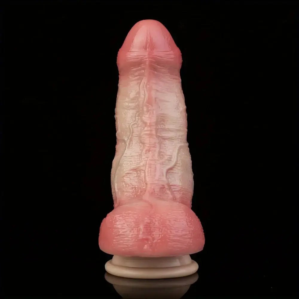 Flesh dual density silicone dildo, photo 2
