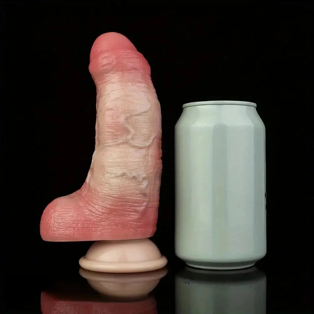 Flesh dual density silicone dildo, photo 7