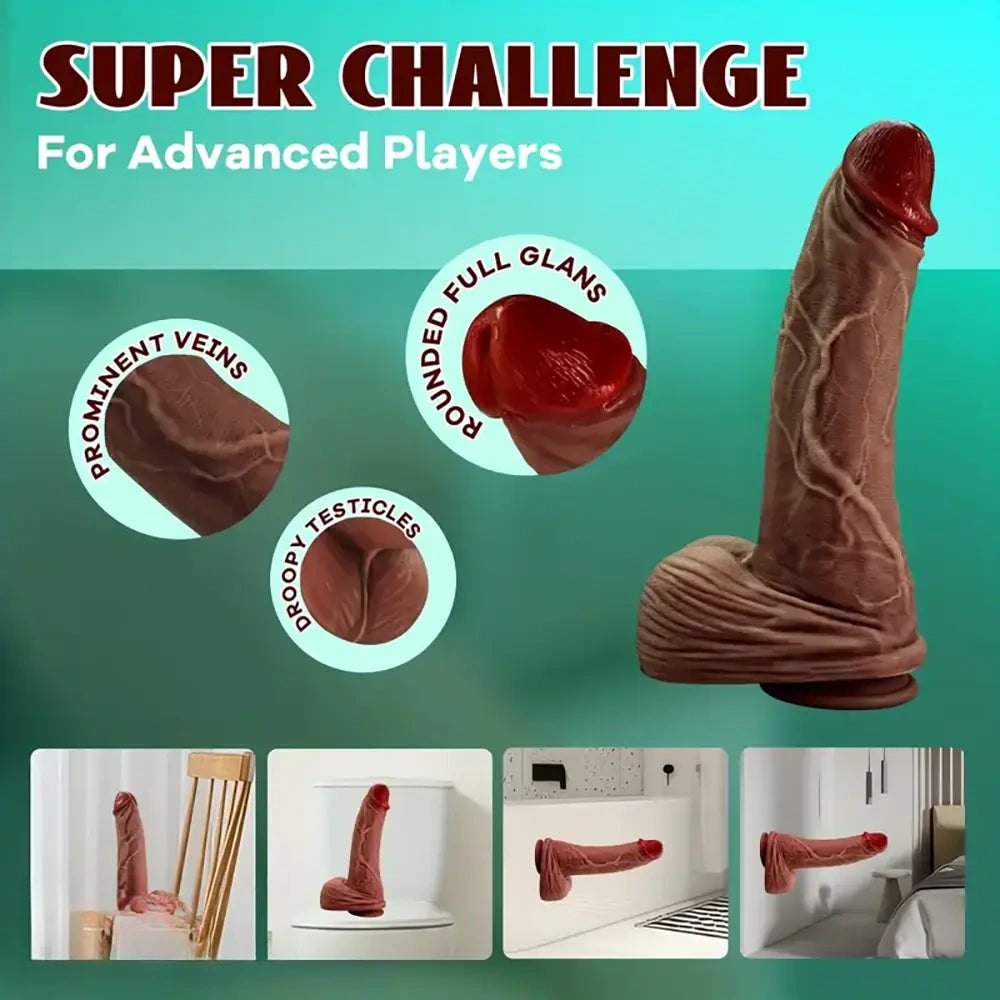 Flesh dual-density silicone large dildo, photo 5