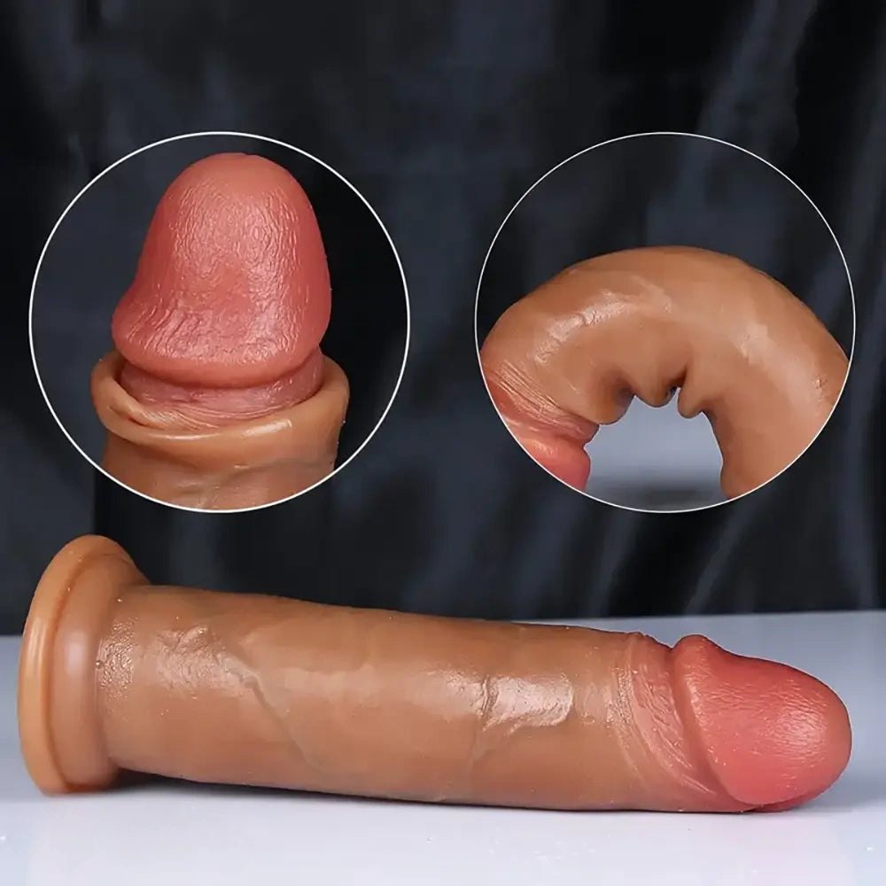 Flesh dual density silicone realistic dildo, photo 6