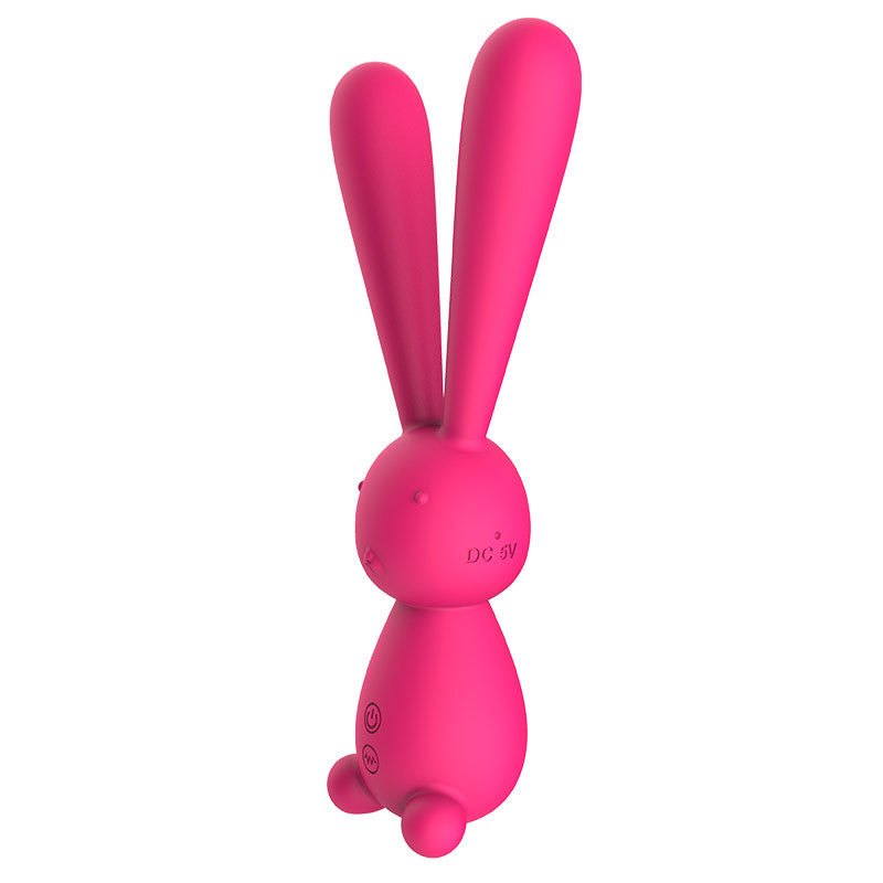 Rose red silicone rabbit g-spot vibrator, photo 1