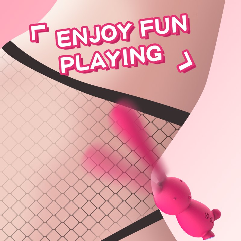 Rose red silicone rabbit g-spot vibrator, photo 4
