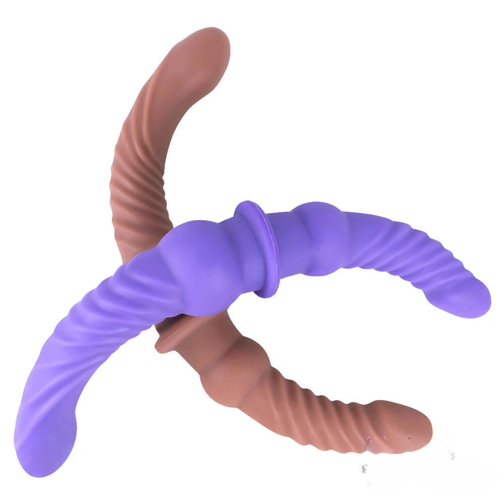 Double-ended silicone dildo, photo 1