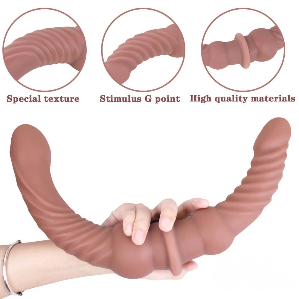 Double-ended silicone dildo, photo 4