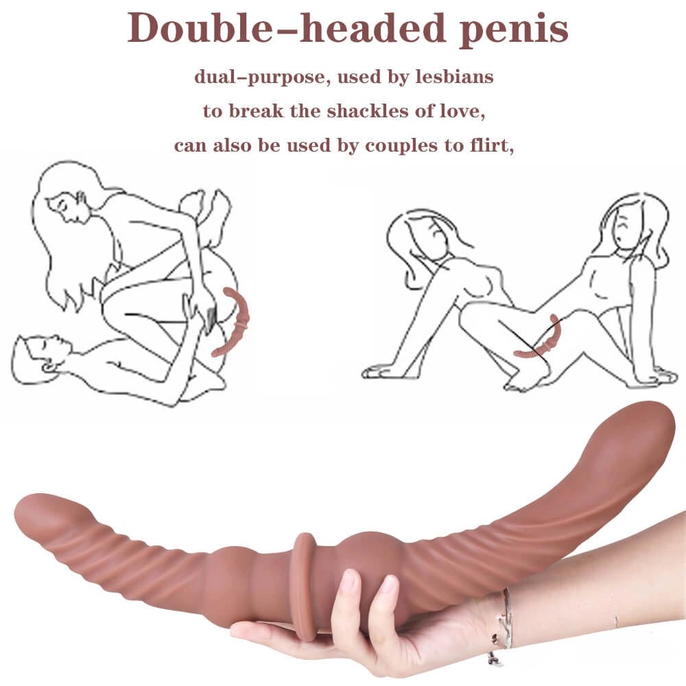 Double-ended silicone dildo, photo 6