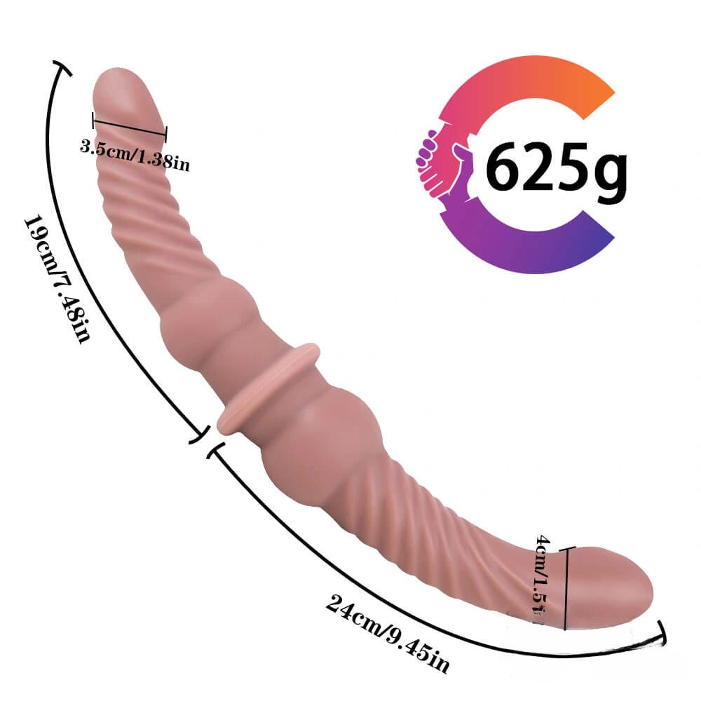 Double-ended silicone dildo, photo 9